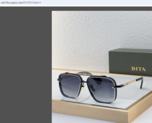 qiqiyg.com DITA Square Aviator Sunglasses Black Gold Gradient Lens, Architectural Luxury & The 2026 Quiet Power Accessory.